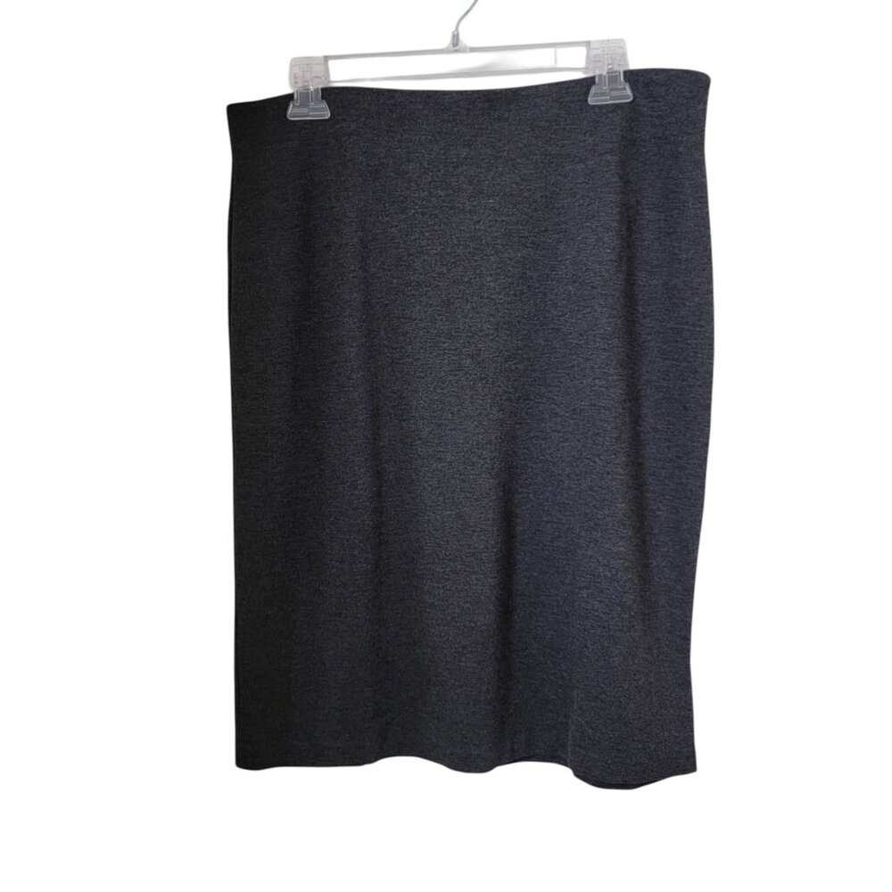 Philosophy Size 12 Gray Stretch Career Skirt